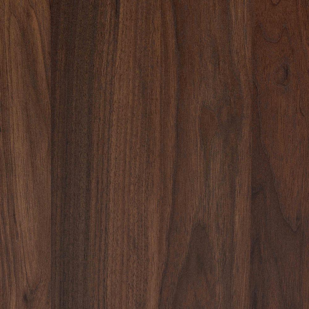 Transitional Walnut Brown Finished Wood 2-Drawer Nightstand. Picture 17