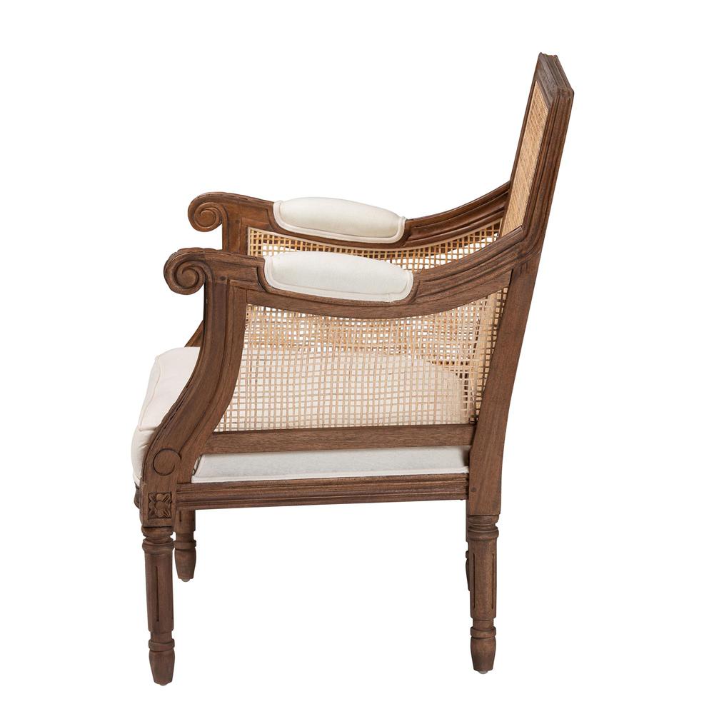 Walnut Brown Finished Wood Accent Chair. Picture 13