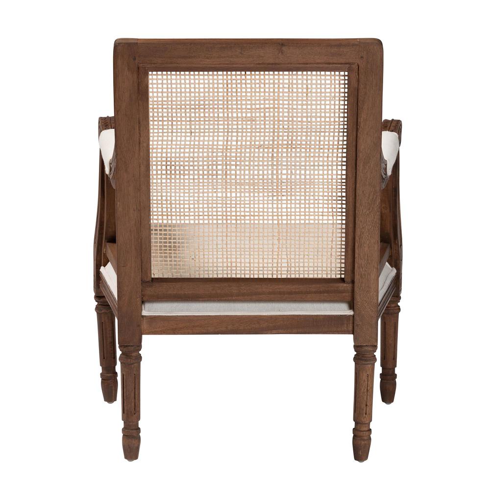 Walnut Brown Finished Wood Accent Chair. Picture 14