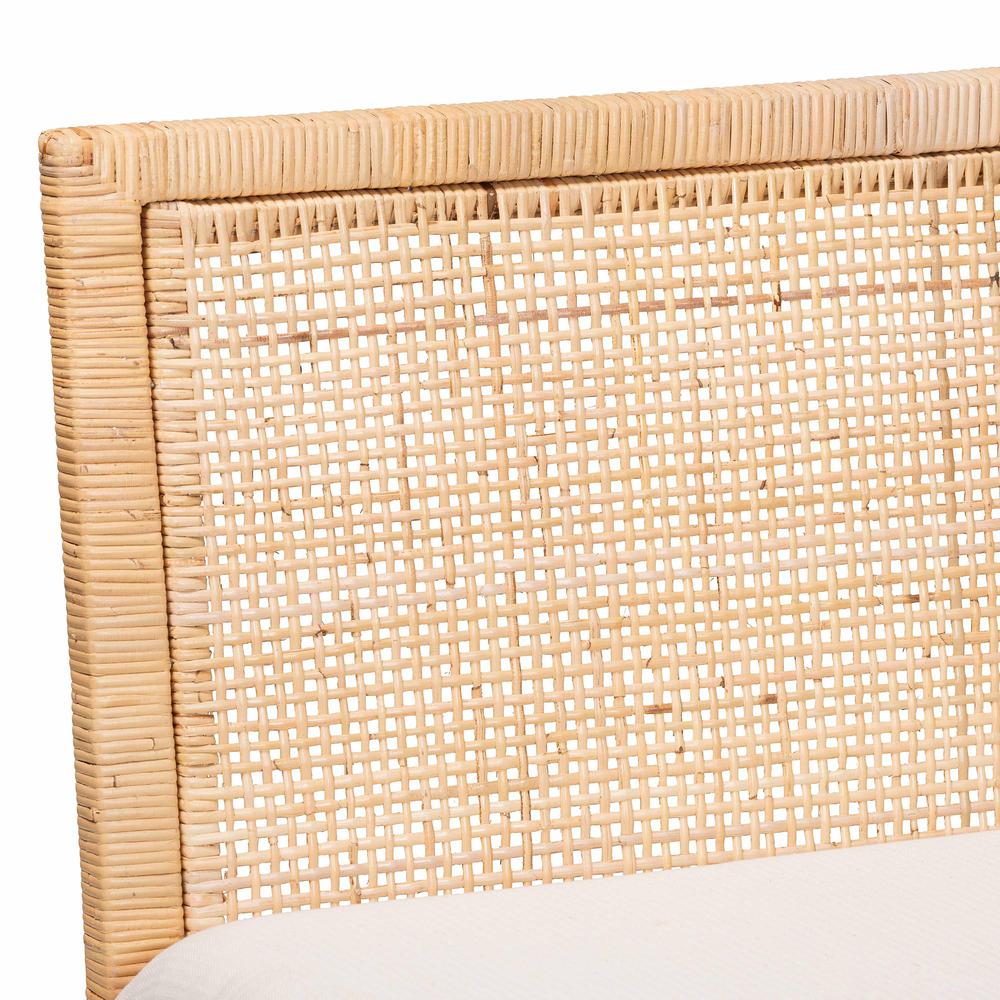 Kalimantan Bohemian Light Honey Rattan 2-Piece Banquette Set. Picture 13