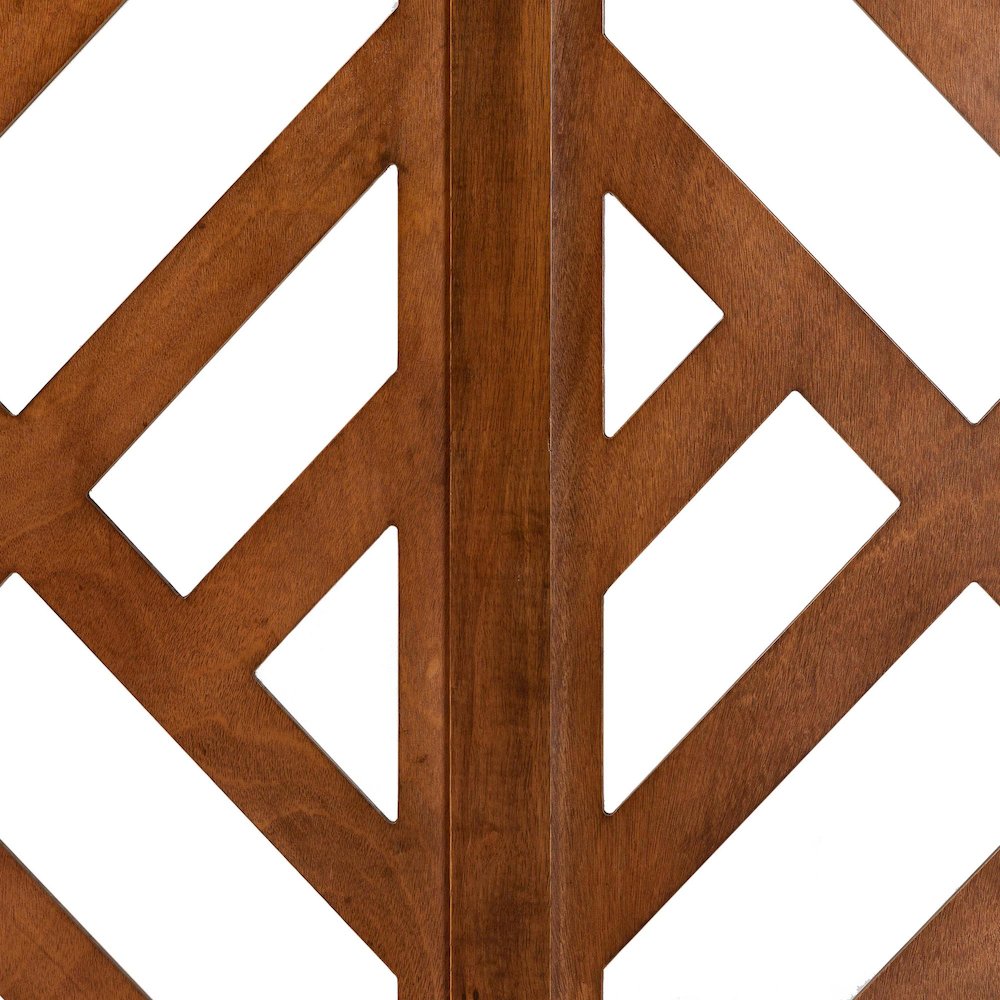 Aliya Modern Walnut Brown Finished Wood King Size Headboard. Picture 3