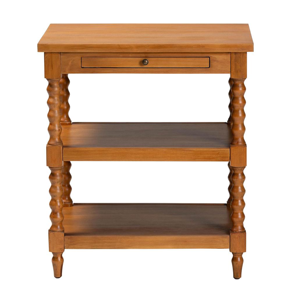 Baxton Studio Imogene Retro-Modern Walnut Brown Finished Wood End Table. Picture 3