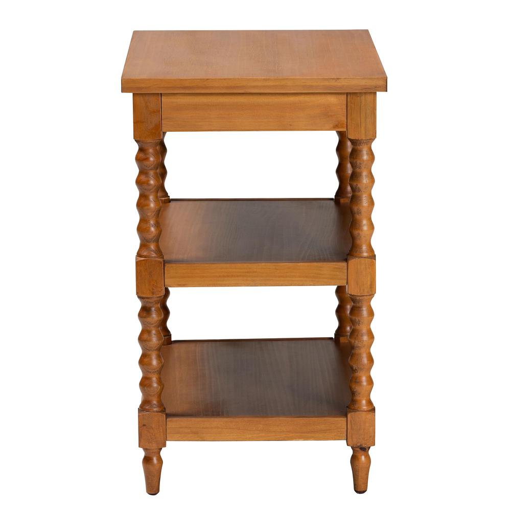 Baxton Studio Imogene Retro-Modern Walnut Brown Finished Wood End Table. Picture 4