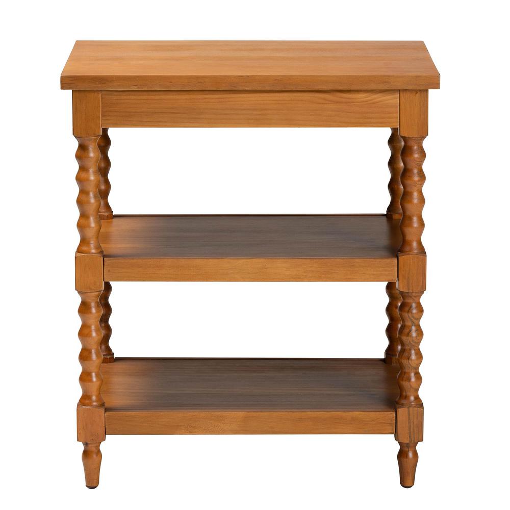 Baxton Studio Imogene Retro-Modern Walnut Brown Finished Wood End Table. Picture 5
