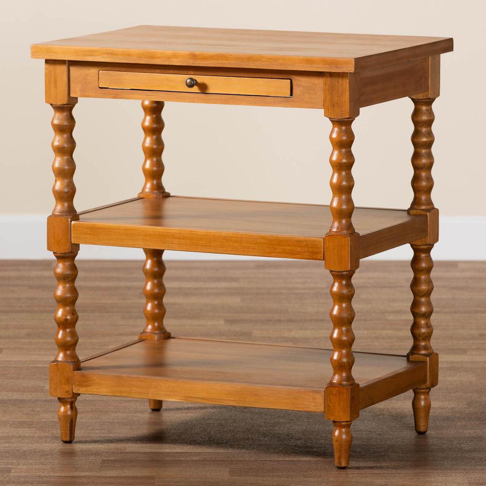 Baxton Studio Imogene Retro-Modern Walnut Brown Finished Wood End Table. Picture 9