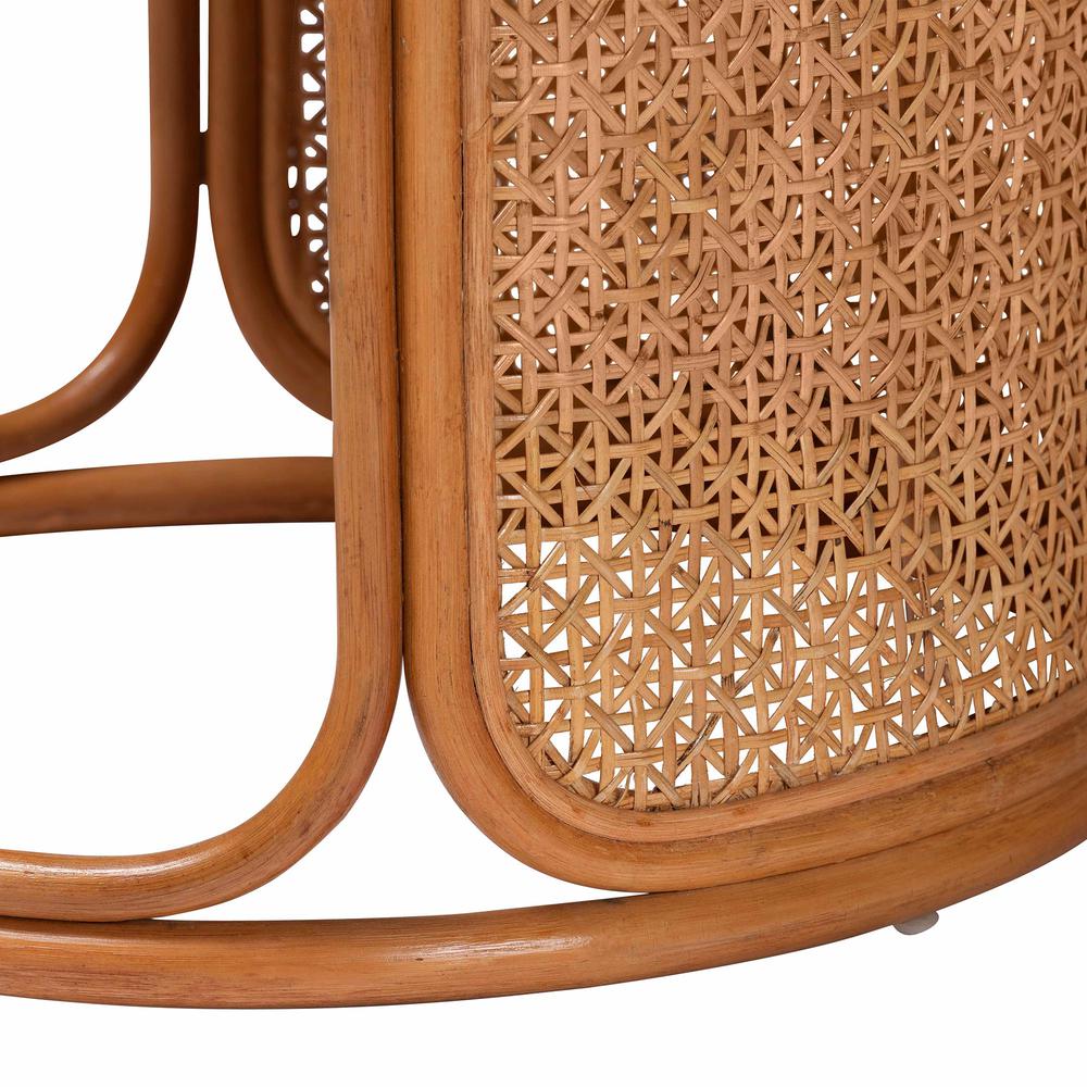 Eldon Bohemian Honey Rattan Large End Table. Picture 11