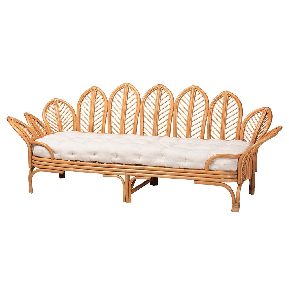 Loften Bohemian Light Honey Rattan Daybed. Picture 11
