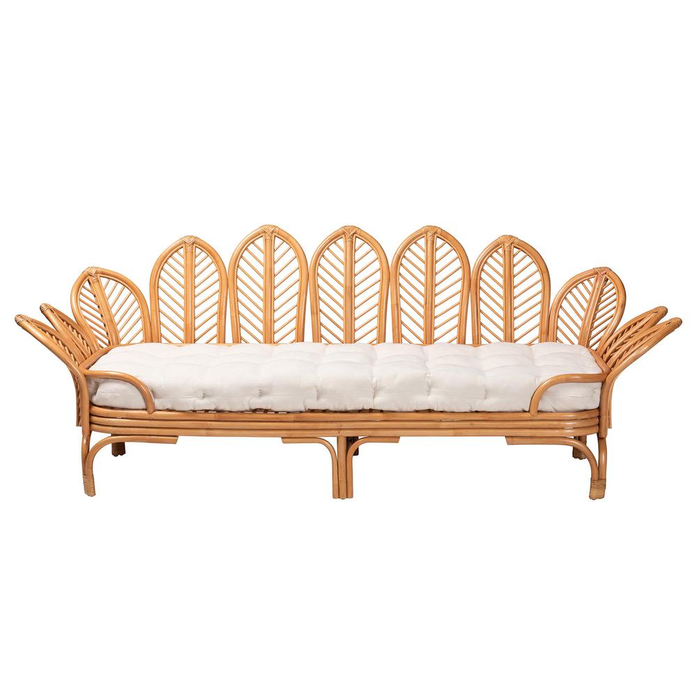 Loften Bohemian Light Honey Rattan Daybed. Picture 12