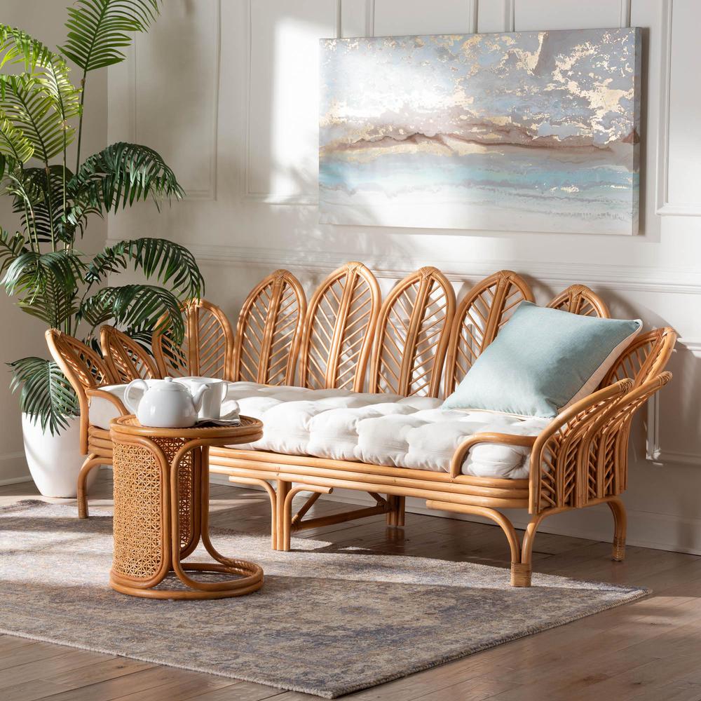 Loften Bohemian Light Honey Rattan Daybed. Picture 18