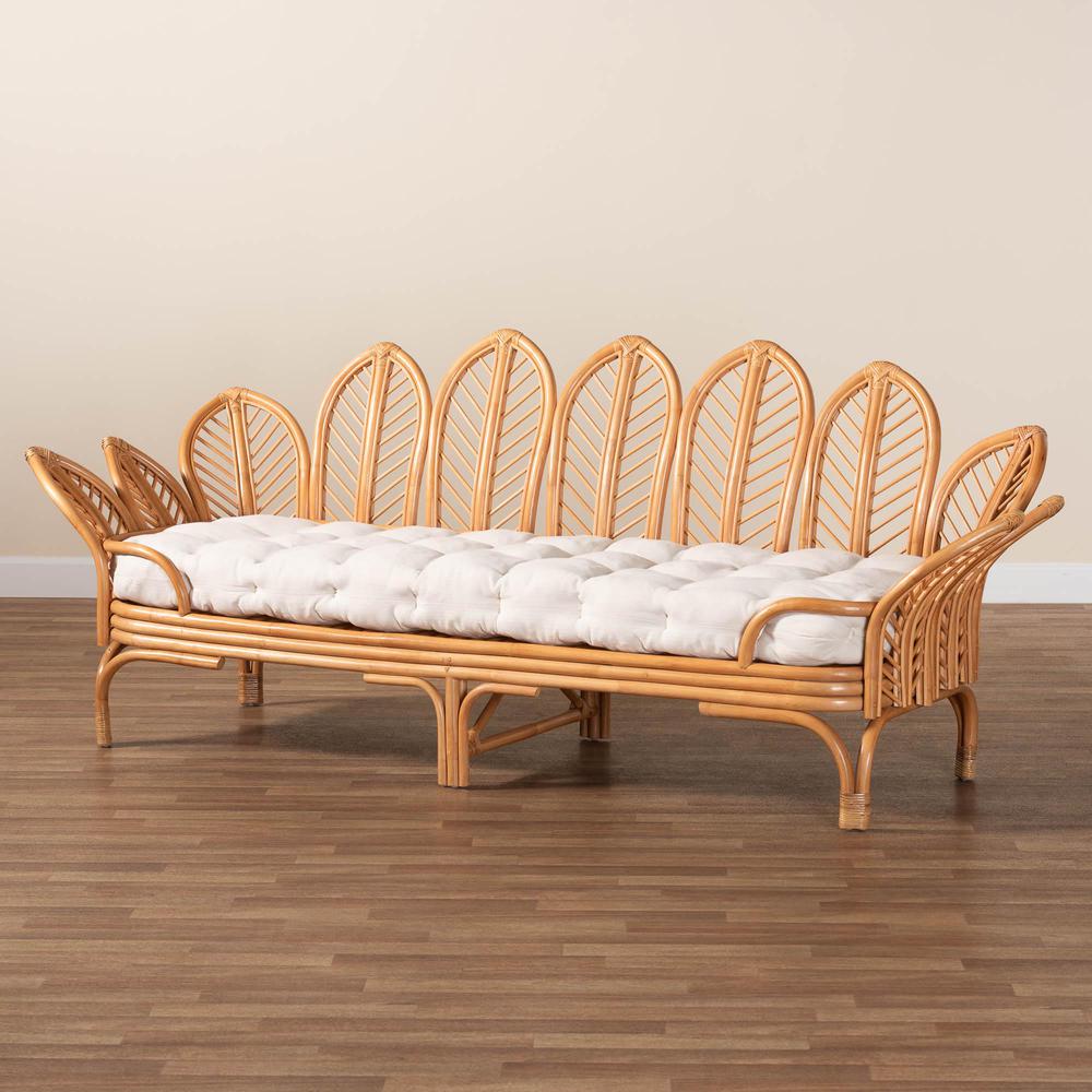 Loften Bohemian Light Honey Rattan Daybed. Picture 19