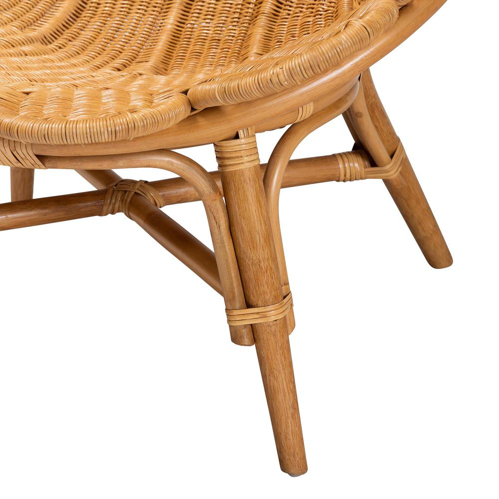 Blossom Bohemian Honey Rattan Accent Flower Chair. Picture 16