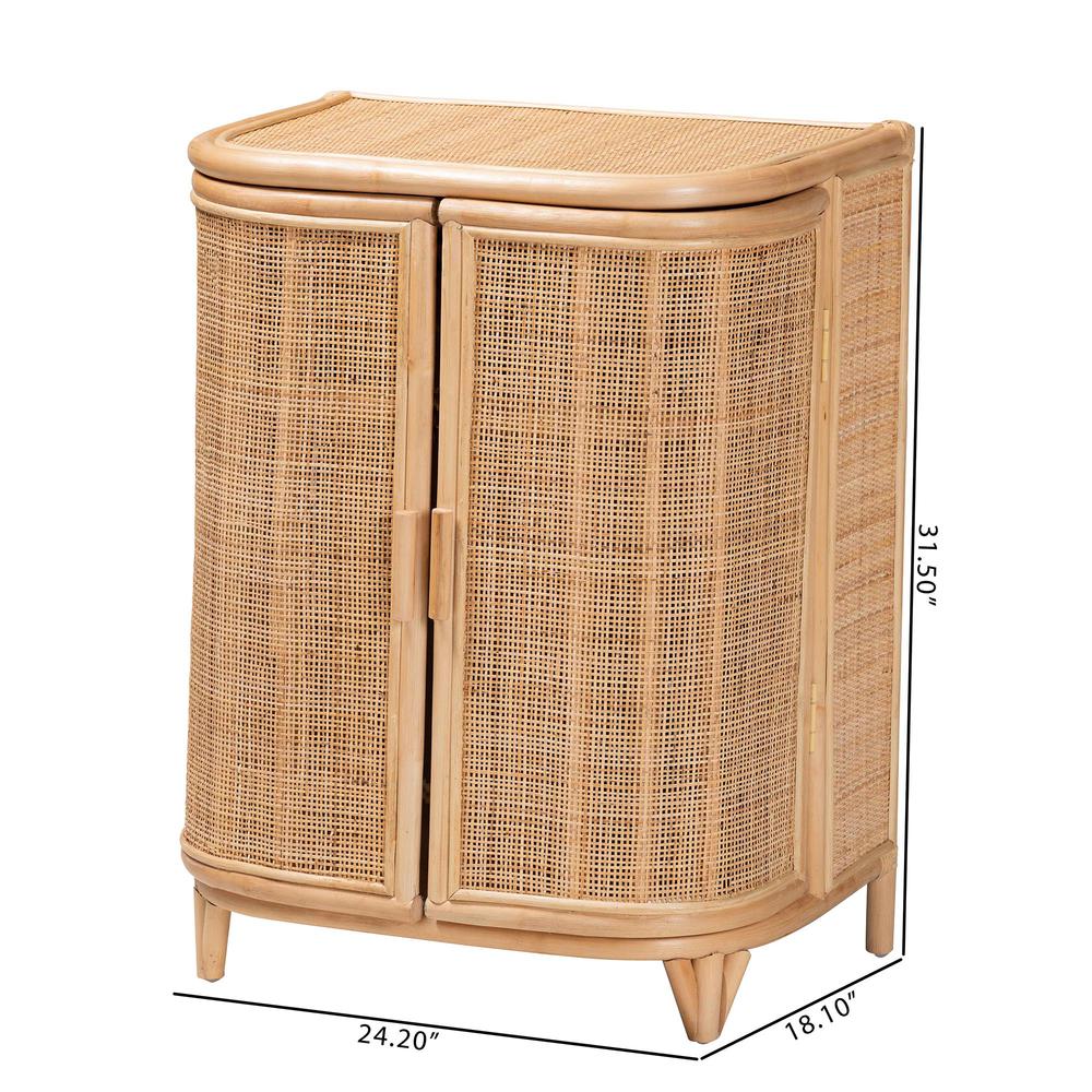 Yanka Bohemian Natural Rattan Storage Cabinet. Picture 20
