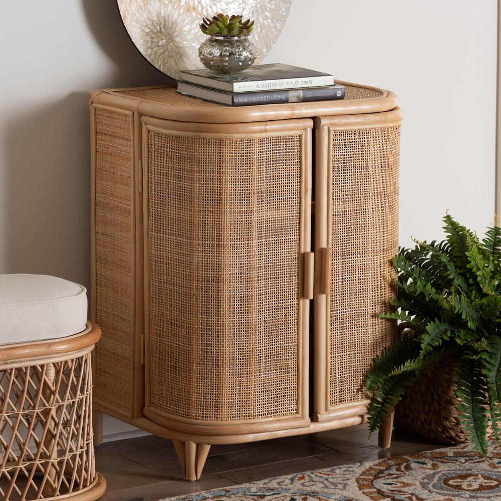 Yanka Bohemian Natural Rattan Storage Cabinet. Picture 18