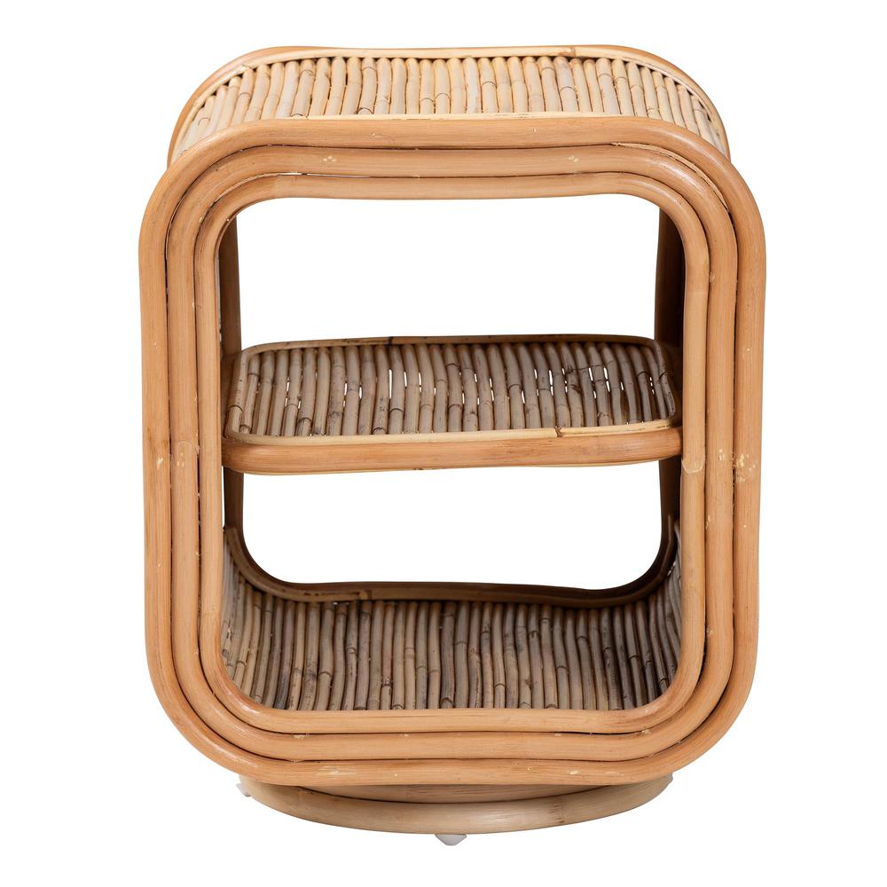 Bethari Bohemian Natural Rattan Nightstand. Picture 10
