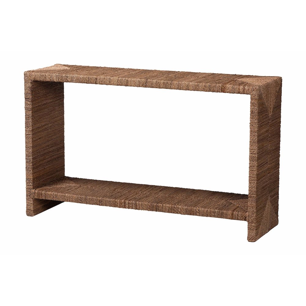 Liza Bohemian Natural Seagrass Console Table. Picture 9