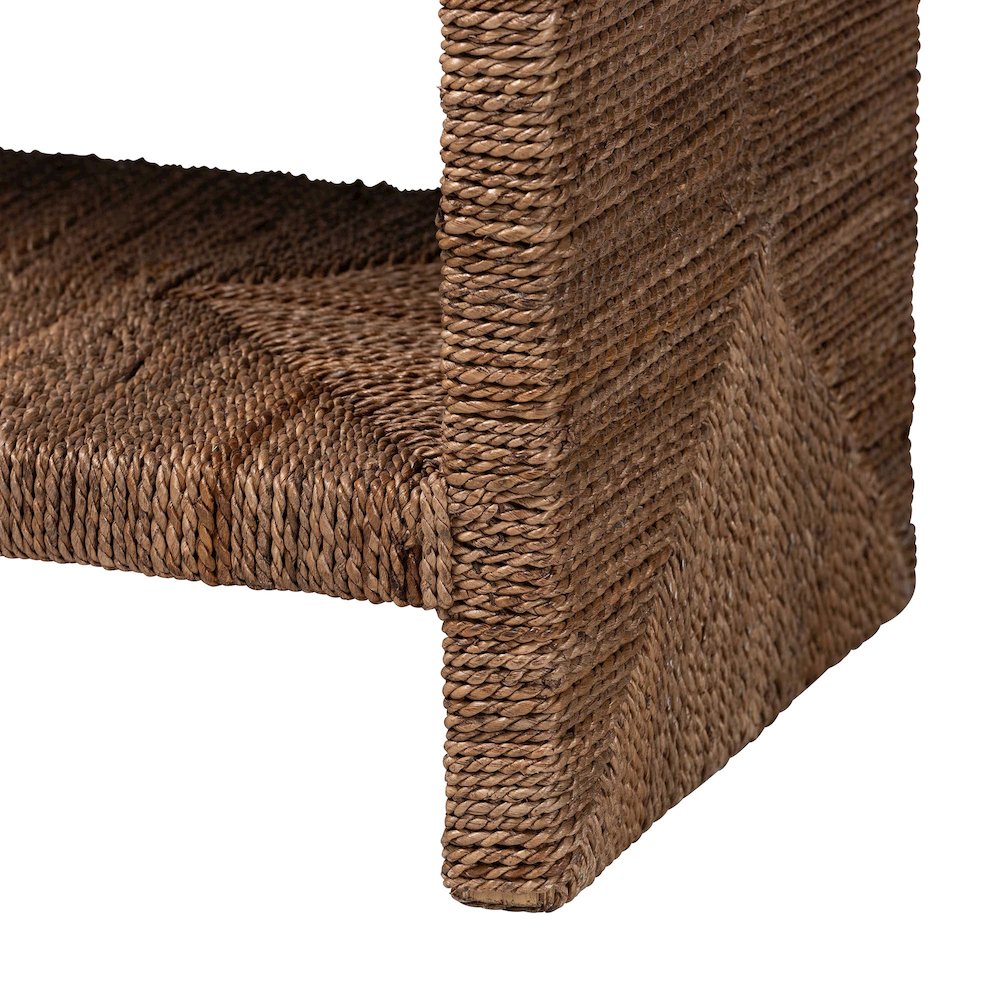 Liza Bohemian Natural Seagrass Console Table. Picture 12