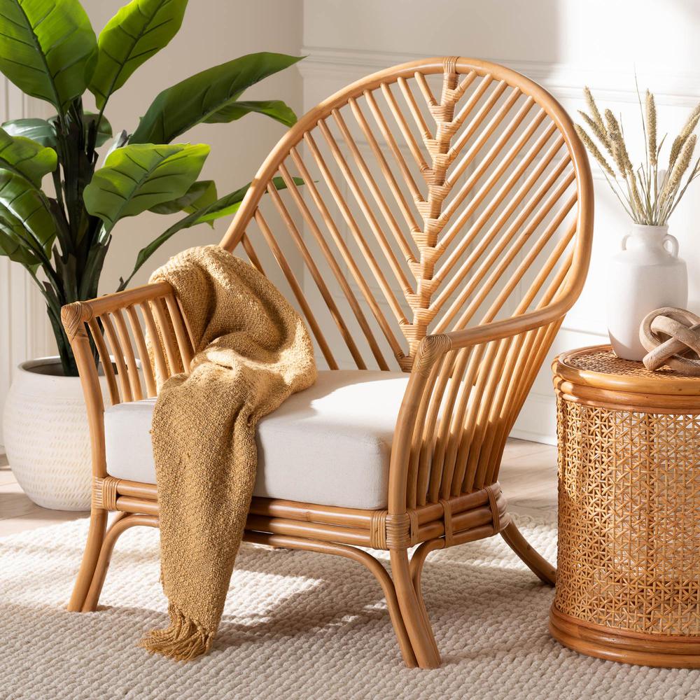 Lisabon Bohemian Light Honey Rattan Arm Chair. Picture 18