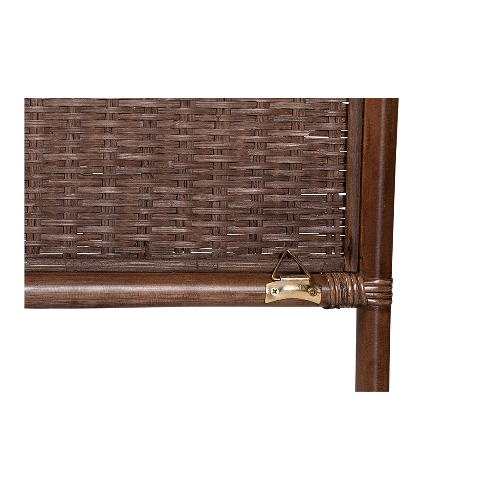 Raphaela Rattan Standalone Headboard with Stepped Detailing, King. Picture 5