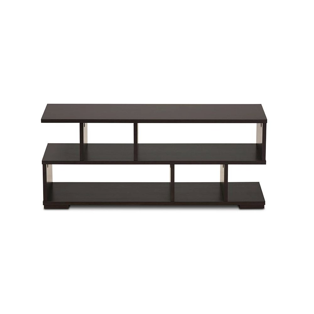 Baxton Studio Arne Modern and Contemporary Dark Brown Finished Wood TV Stand. Picture 3