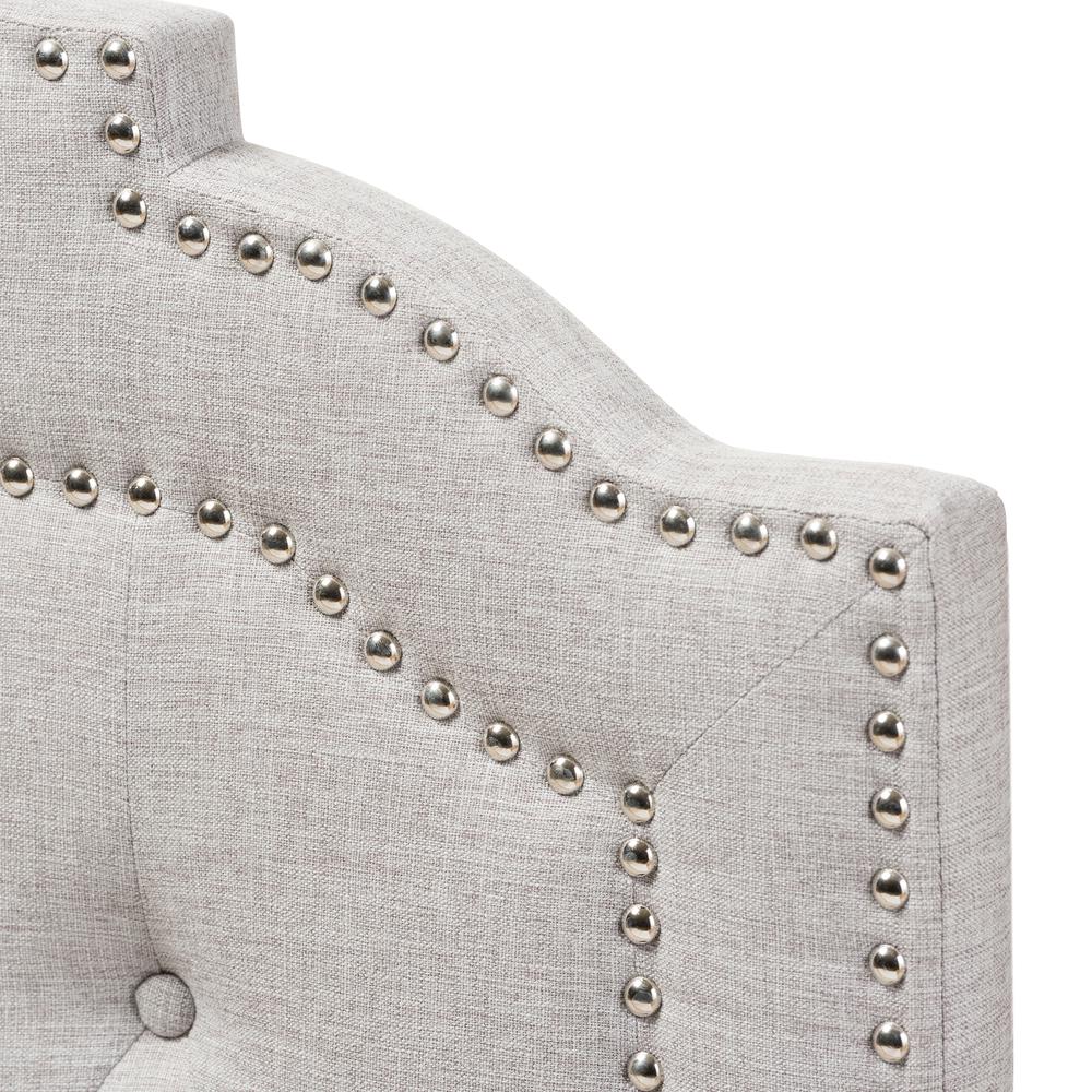 Edith Modern and Contemporary Greyish Beige Fabric Twin Size Headboard. Picture 9