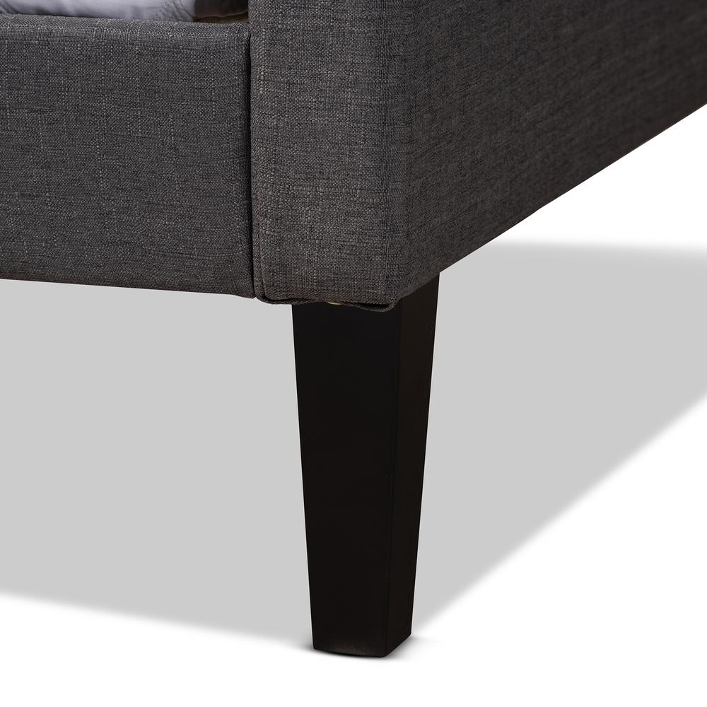 Packer Modern and Contemporary Grey Fabric Upholstered Twin Size Sofa Daybed. Picture 12