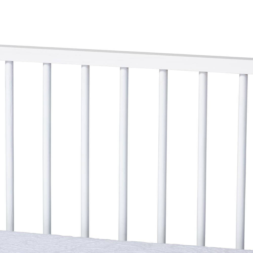 Renata Classic and Traditional White Finished Wood Twin Size Spindle Daybed. Picture 12
