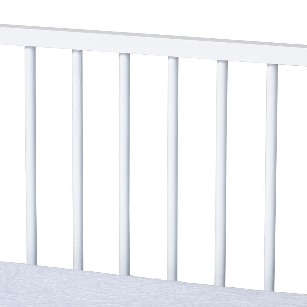 Traditional White Finished Wood Twin Size Spindle Daybed with Trundle. Picture 17