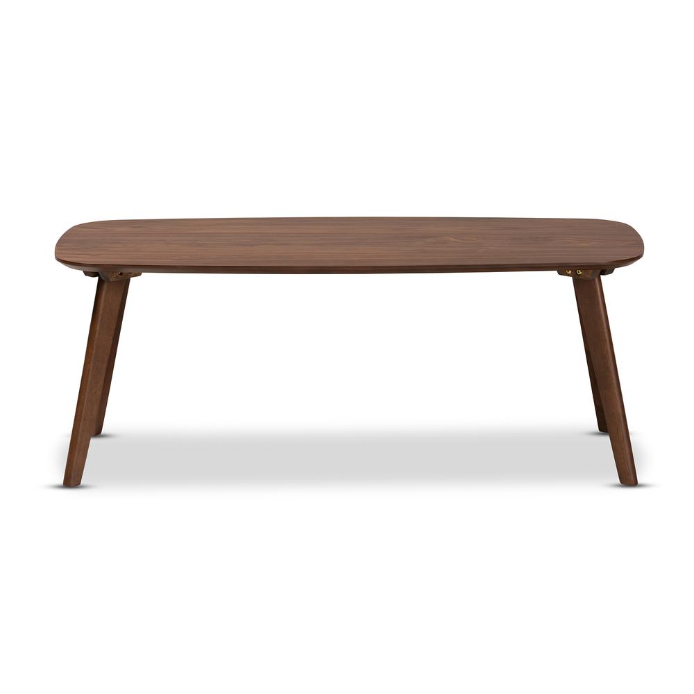 Baxton Studio Dahlia Mid-Century Modern Walnut Finished Coffee Table. Picture 11