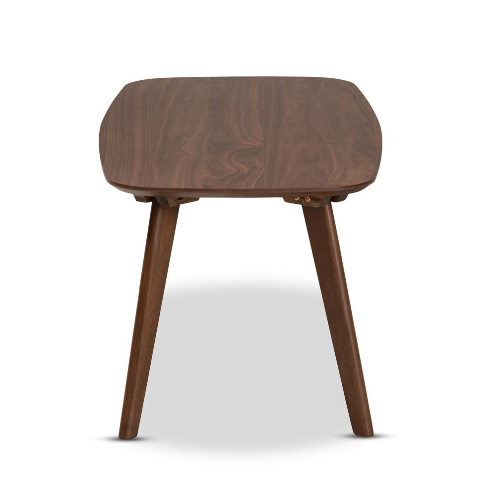 Baxton Studio Dahlia Mid-Century Modern Walnut Finished Coffee Table. Picture 12