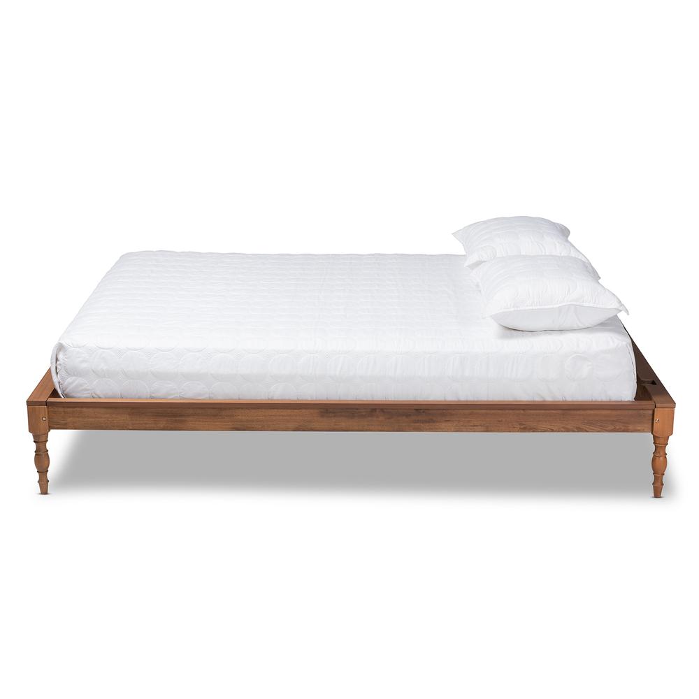 Baxton Studio Romy Vintage French Inspired Ash Wanut Finished Full Size Wood Bed Frame. Picture 13