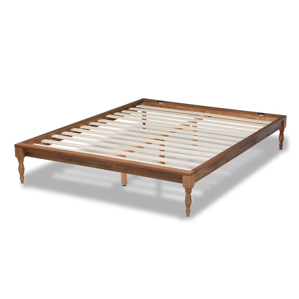 Baxton Studio Romy Vintage French Inspired Ash Wanut Finished Full Size Wood Bed Frame. Picture 14
