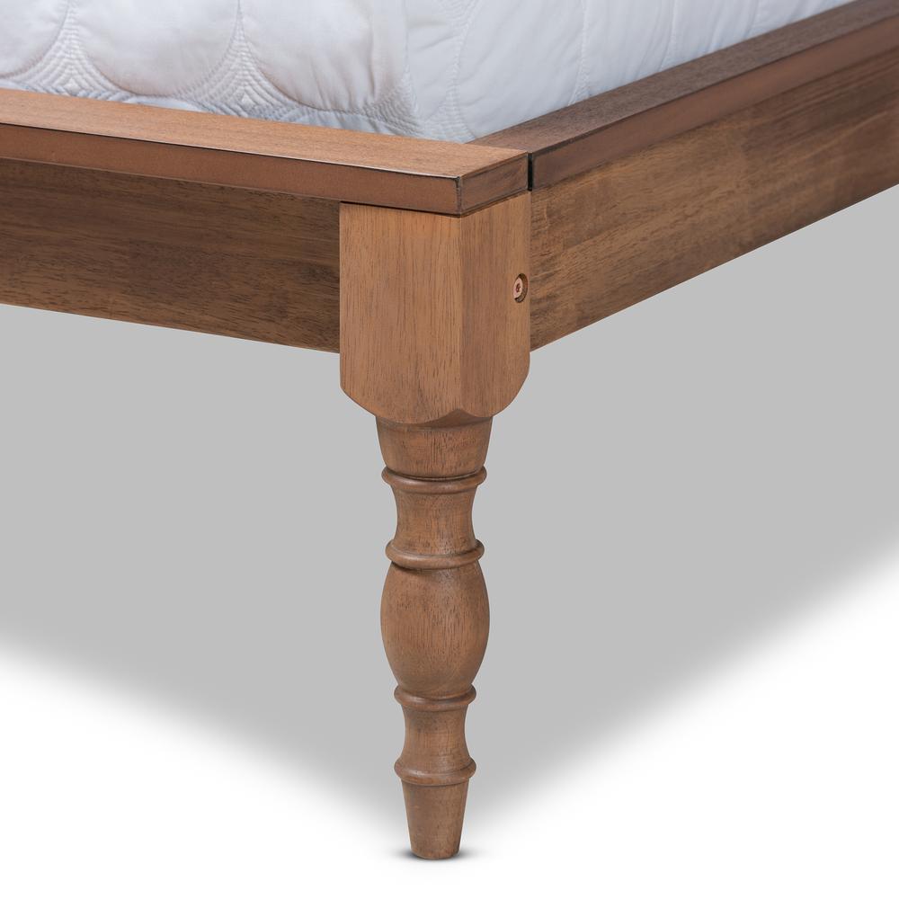 Baxton Studio Romy Vintage French Inspired Ash Wanut Finished Full Size Wood Bed Frame. Picture 15