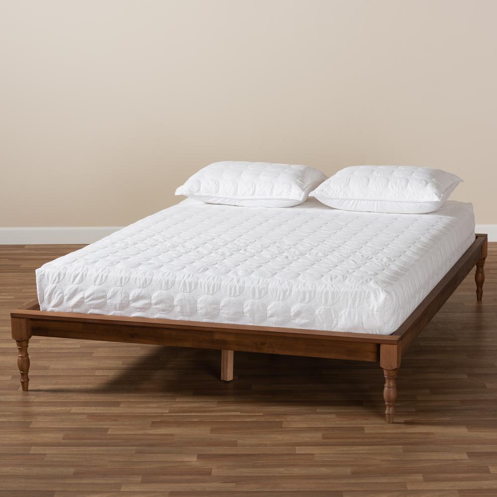 Baxton Studio Romy Vintage French Inspired Ash Wanut Finished Full Size Wood Bed Frame. Picture 17