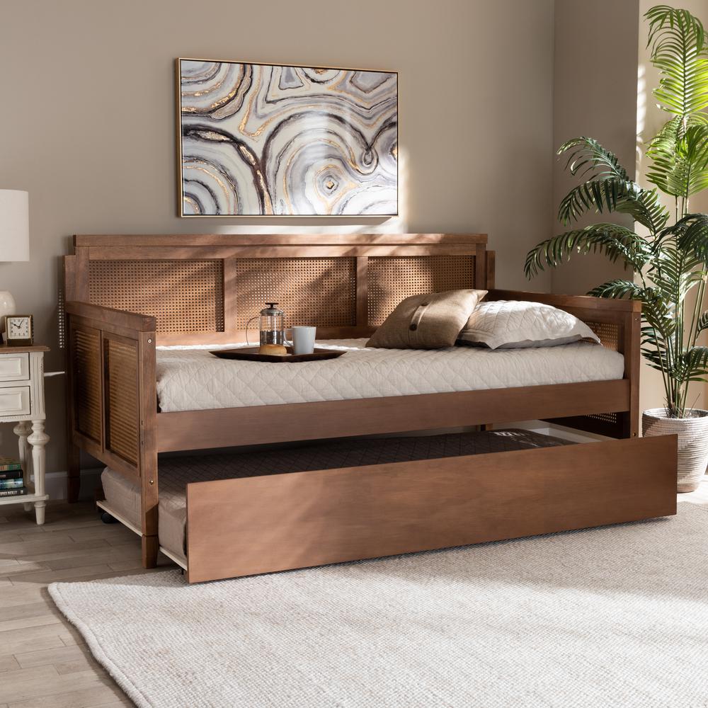 Synthetic Rattan Daybed with Trundle. Picture 20