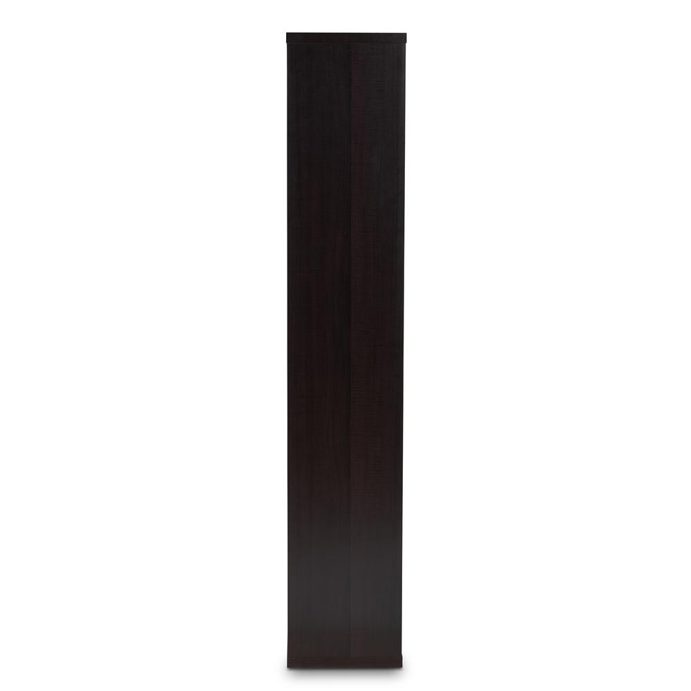Baxton Studio Janne Modern and Contemporary Dark Brown Finished 8-Cube Multipurpose Storage Shelf. Picture 11