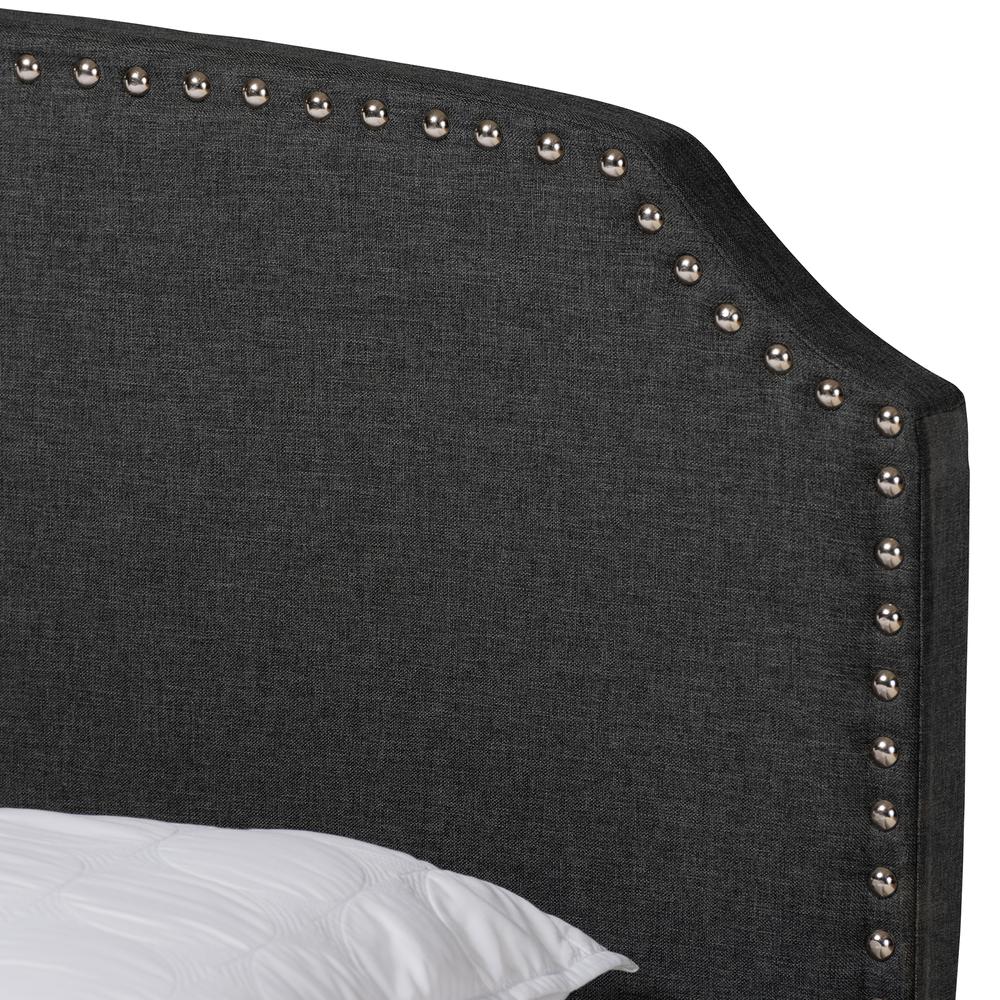 Larese Dark Grey Fabric Upholstered 2-Drawer Queen Size Platform Storage Bed. Picture 18