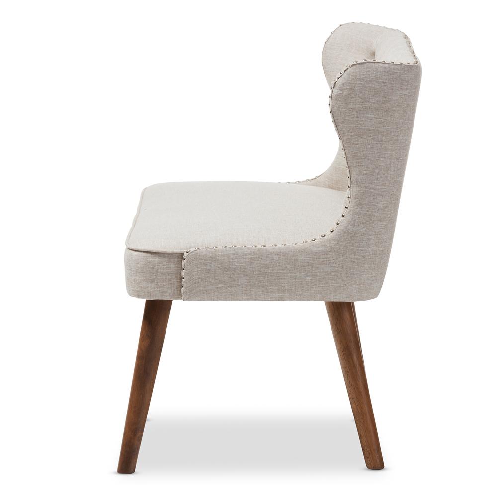 Fabric Upholstered Button-Tufting with Nail Heads Trim 2-Seater Loveseat Settee. Picture 10
