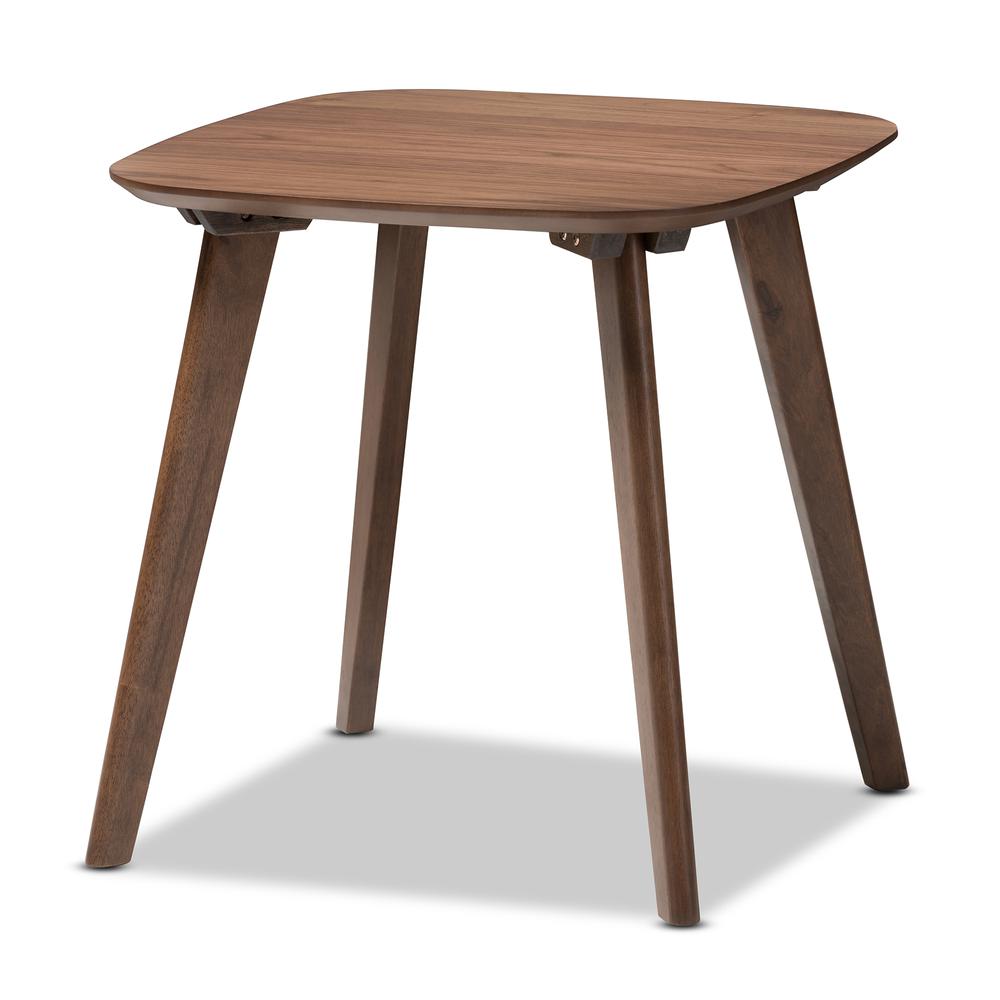 Baxton Studio Dahlia Mid-Century Modern Walnut Wood End Table. Picture 8