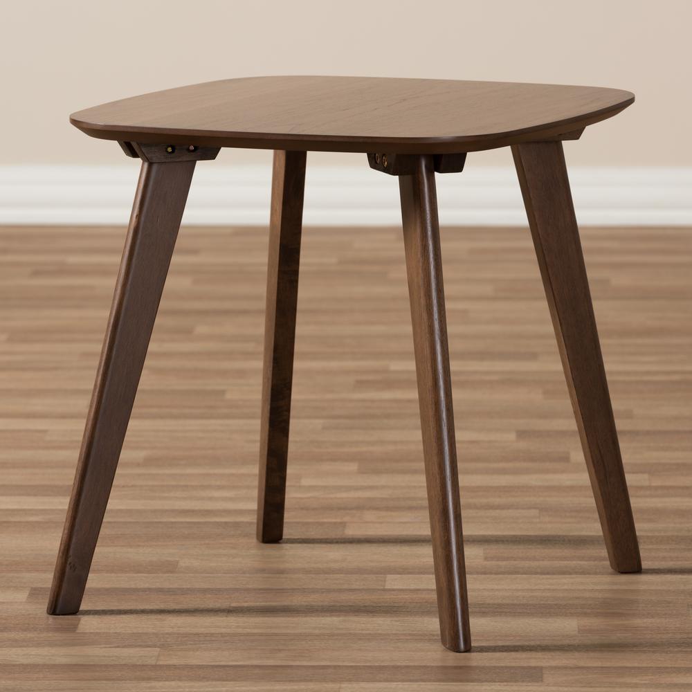 Baxton Studio Dahlia Mid-Century Modern Walnut Wood End Table. Picture 13