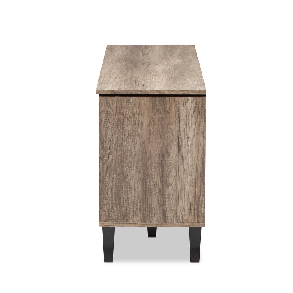 Baxton Studio Cardiff Modern and Contemporary Light Brown Wood 55-Inch TV Stand. Picture 11