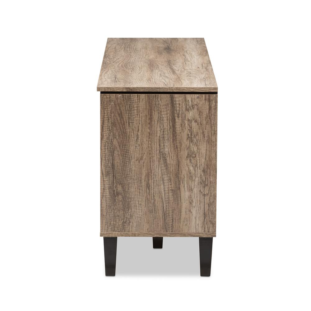 Baxton Studio Beacon Modern and Contemporary Light Brown Wood 55-Inch TV Stand. Picture 11