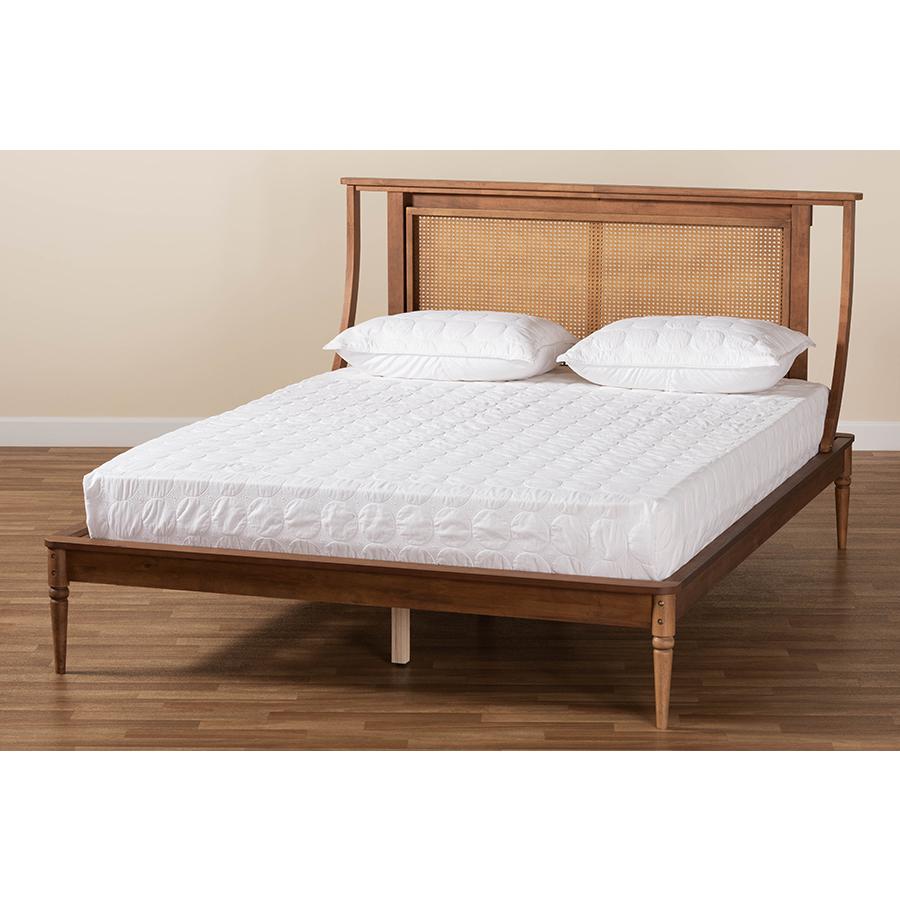 Synthetic Rattan Queen Size Platform Bed. Picture 8