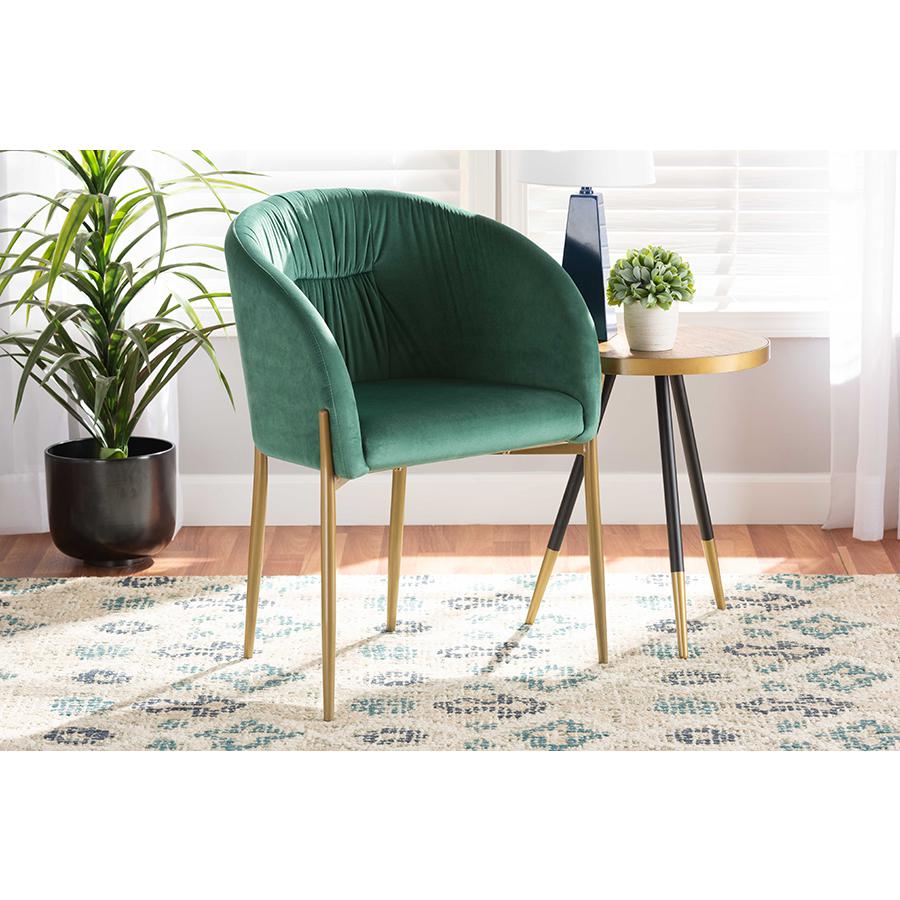 Gold Finished Metal Dining Chair. Picture 21
