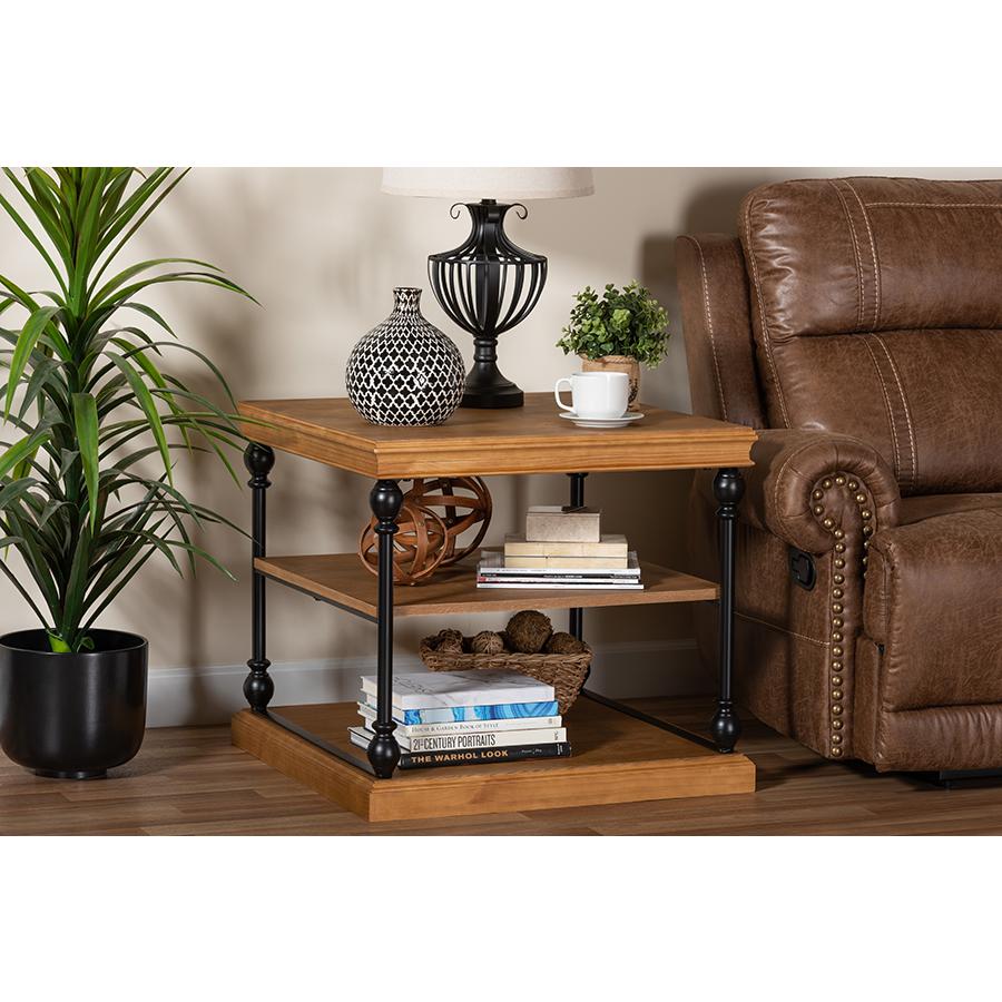 Black Metal 3-Tier End Table. Picture 17