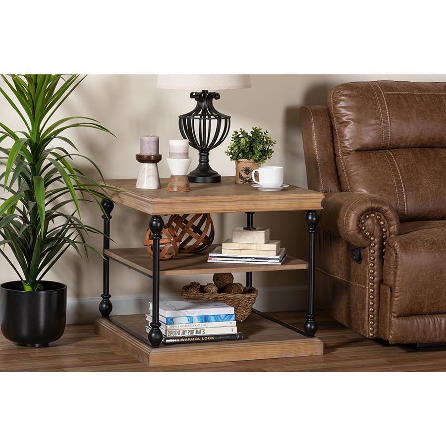 Black Metal 3-Tier End Table. Picture 17