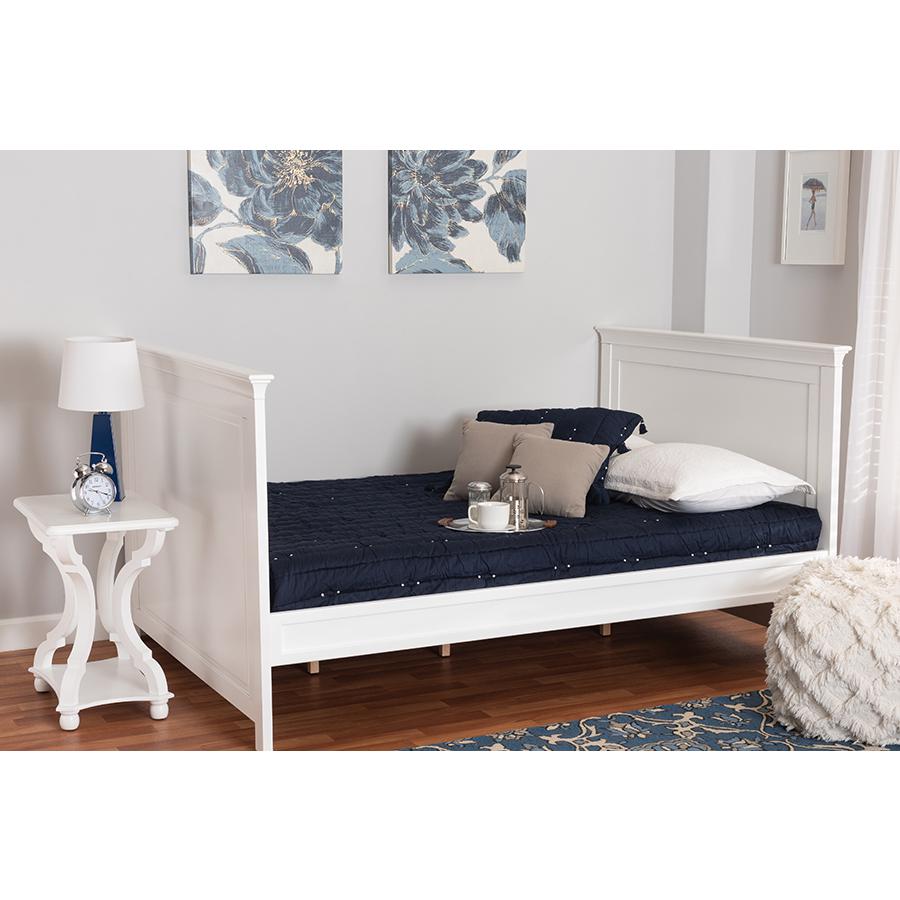 Baxton Studio Ceri Classic and Traditional White Finished Wood Twin Size Daybed. Picture 19