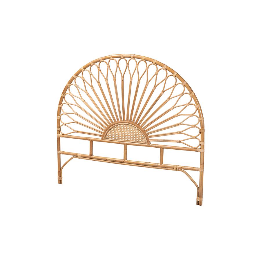 Bohemian Natural Rattan Queen Size Standalone Headboard. Picture 1