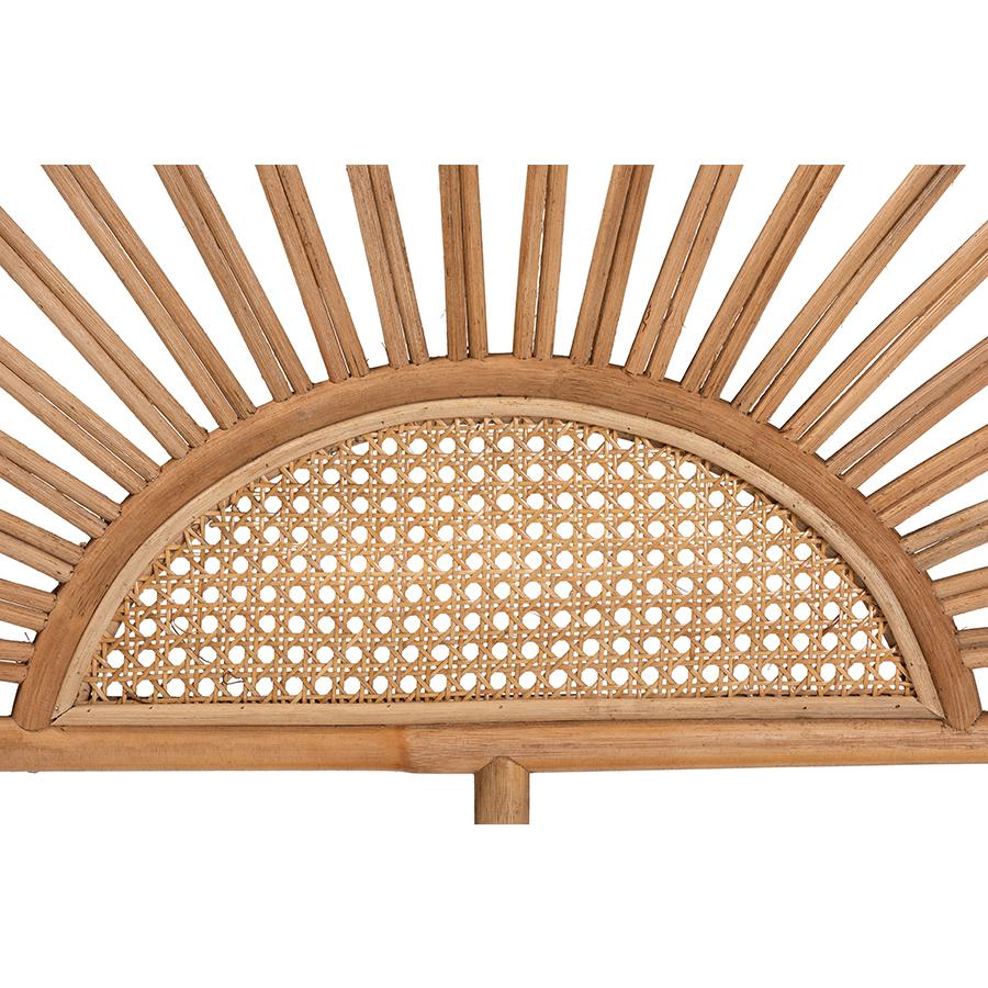 Bohemian Natural Rattan Queen Size Standalone Headboard. Picture 5