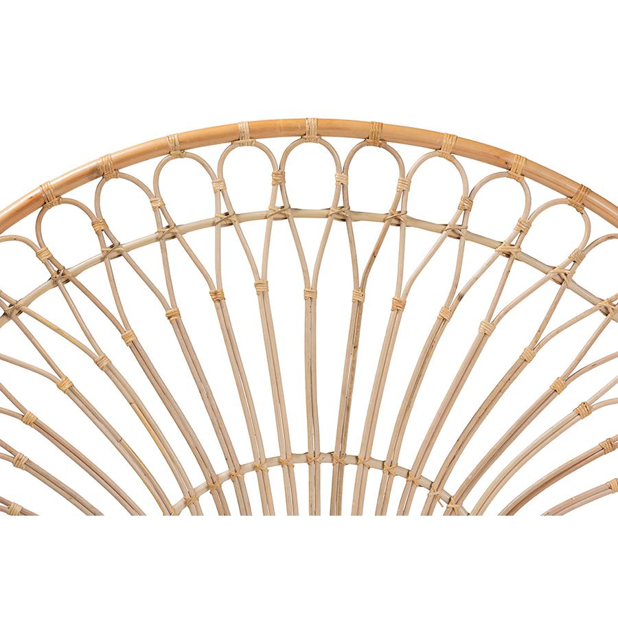 Bohemian Natural Brown Rattan King Size Standalone Headboard. Picture 3