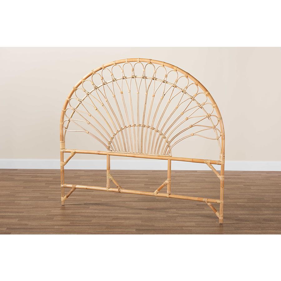 Bohemian Natural Brown Rattan King Size Standalone Headboard. Picture 5